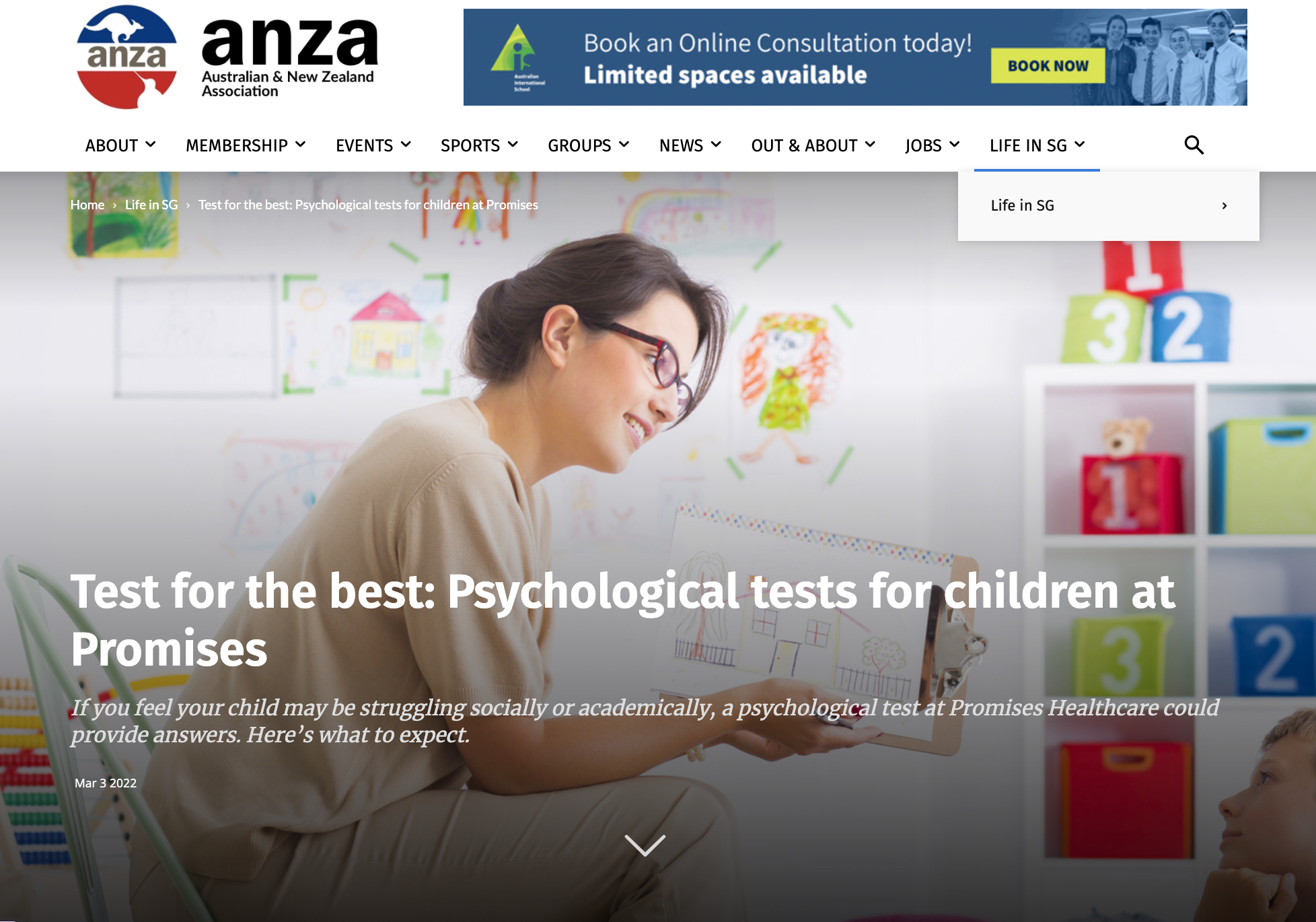 An Interview with ANZA magazine on how psychological testing can help your child