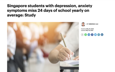 Singapore students with depression, anxiety symptoms miss 24 days of school yearly on average: Study